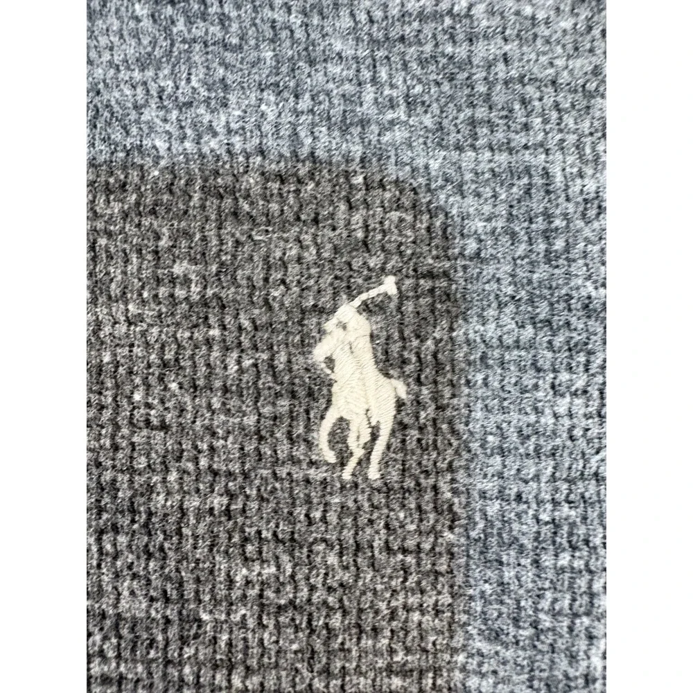 Polo Ralph Lauren Waffle Thermal Long Sleeve T-Shirt Charcoal Grey Men's 2XL